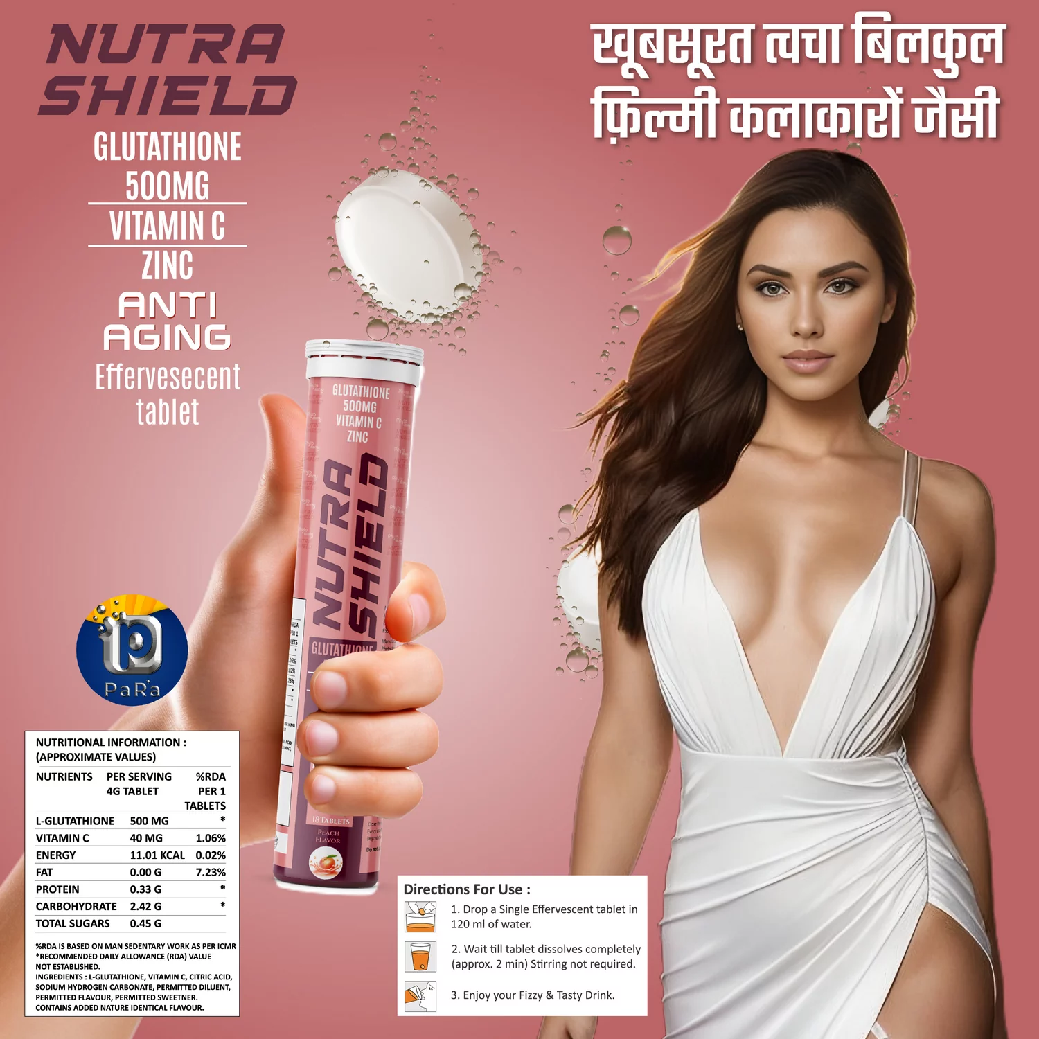 Glutathione Vitamin C Anti Aging Ef Tablet (18 Tablet)